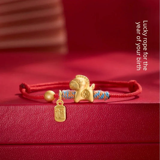 Lucky Red Thread Horse Bracelet
